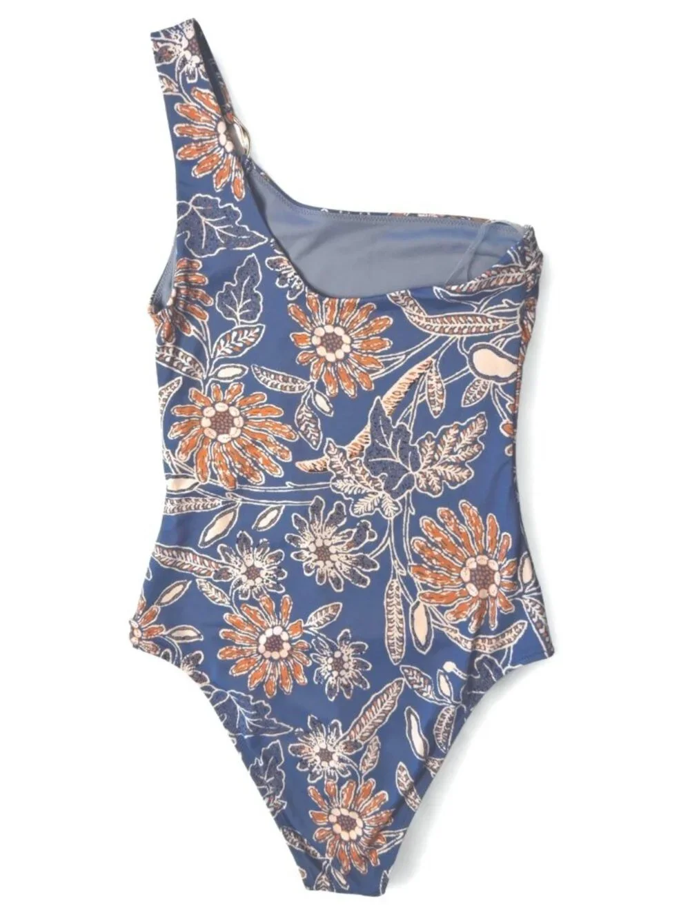 Cleobella Maya One Piece Swimsuit Magnolia Floral One Shoulder XS NWT